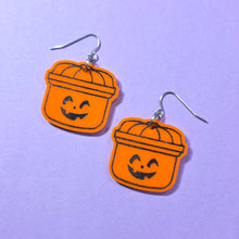 Load image into Gallery viewer, Halloween Pail Earrings