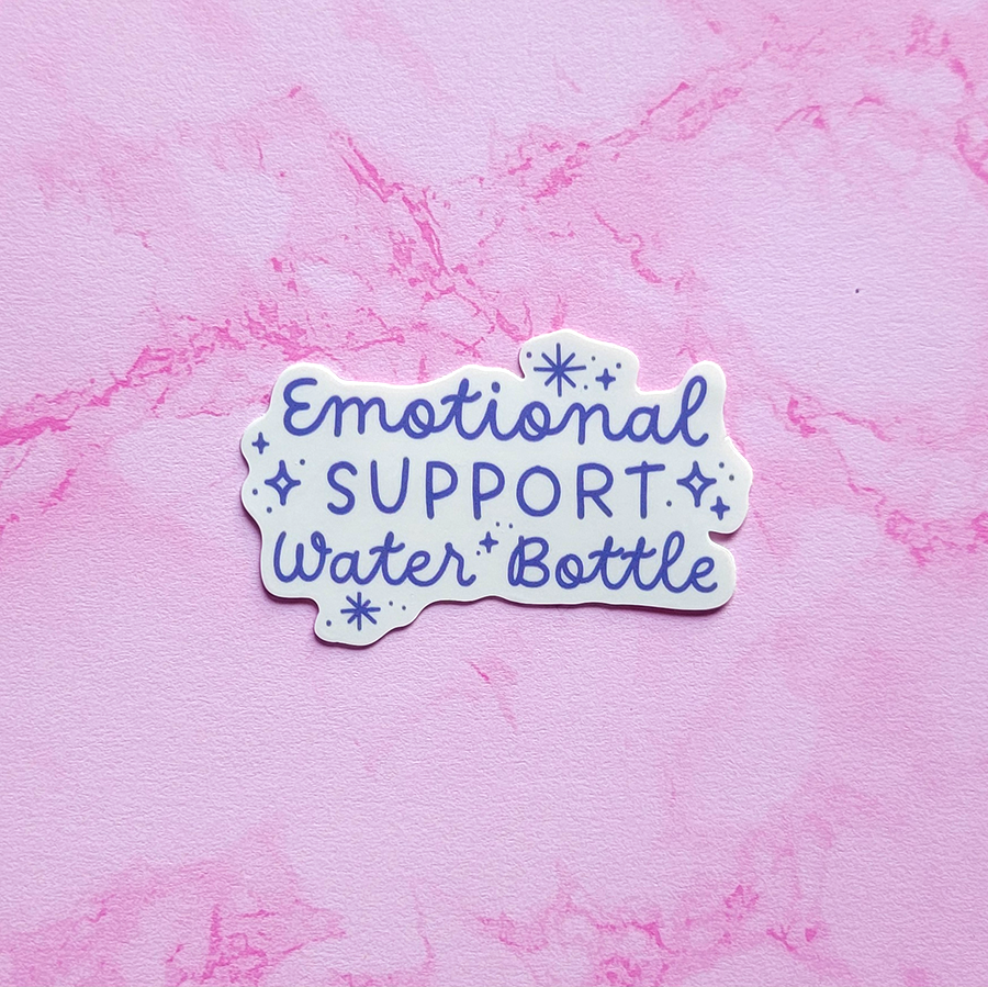 Emotional Support Water Bottle Sticker