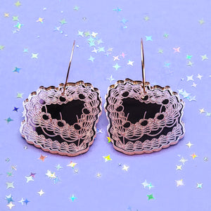 Heart-Shaped Cake Earrings