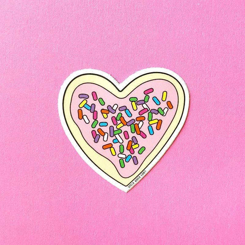 Heart Sugar Cookie Sticker