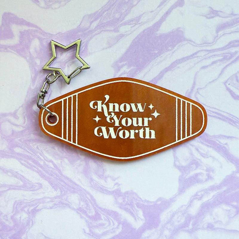 Know Your Worth Keychain