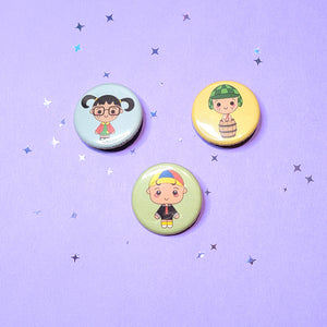 Chavo & Friends Buttons Set