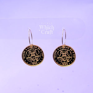 Game Token Earrings