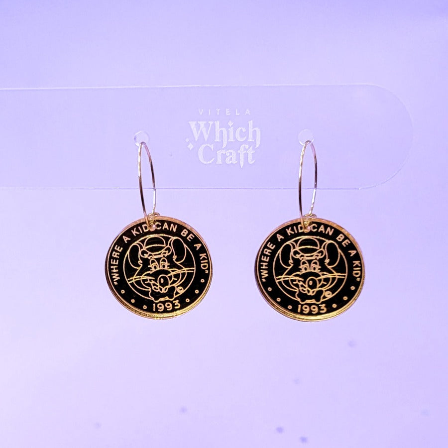 Game Token Earrings