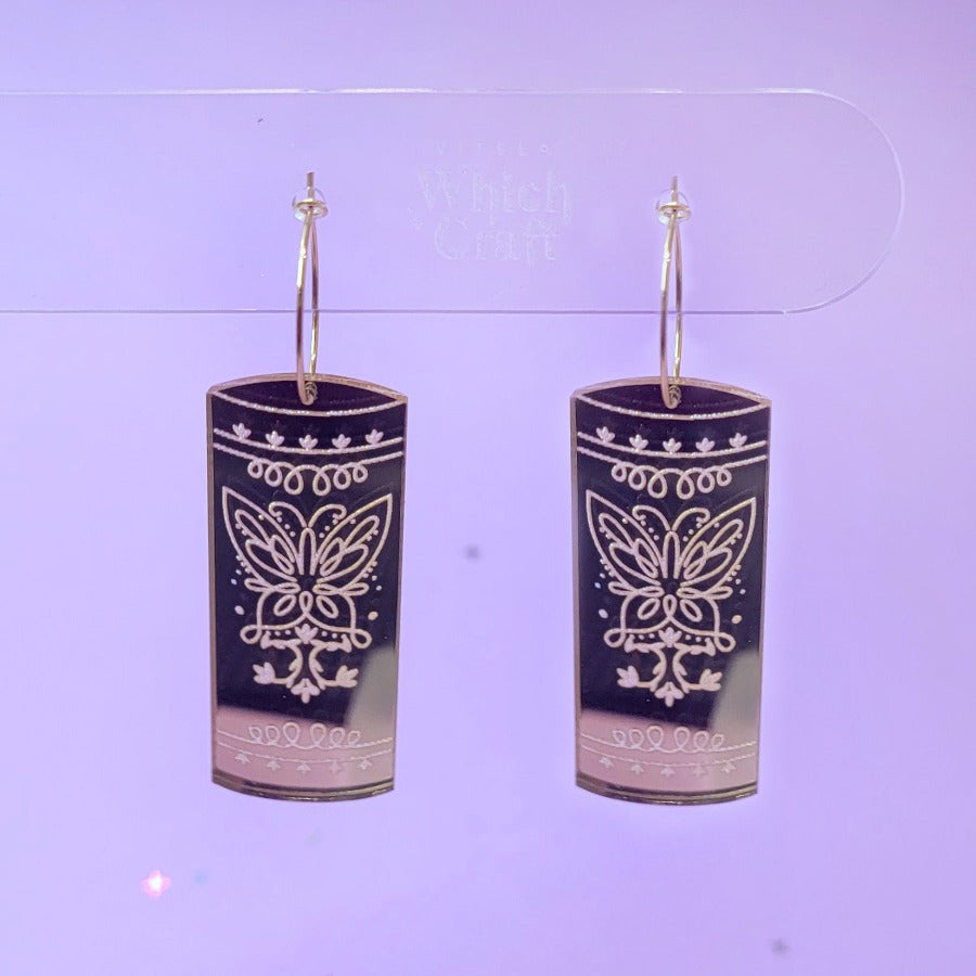 Enchanted Candle Acrylic Earrings