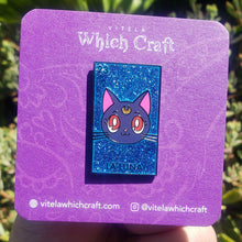 Load image into Gallery viewer, La Luna Pin (Glitter Background)
