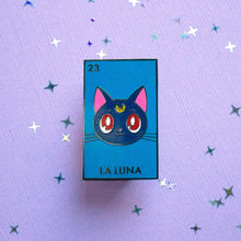 Load image into Gallery viewer, La Luna Pin (Solid Background)
