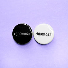 Load image into Gallery viewer, chismosa buttons in black and white
