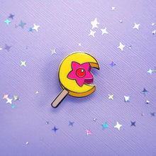 Load image into Gallery viewer, Moon Stick Paleta Pin
